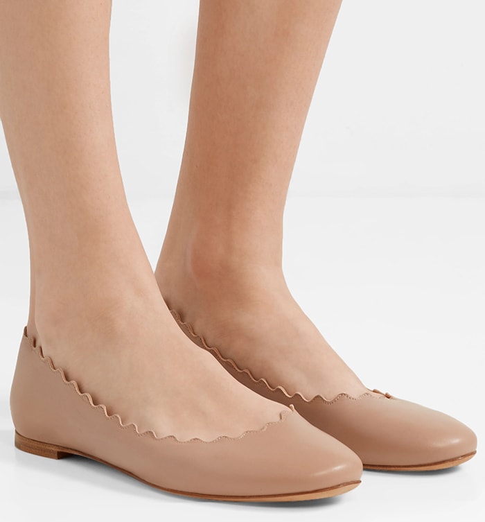 Chloé's 'Lauren' ballet flats are easily recognized by their pretty scalloped edges