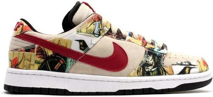 The most expensive Nike skateboarding sneakers on the market, the Paris Dunks featuring the workings of French painter Bernard Buffet retail for up to $65,000