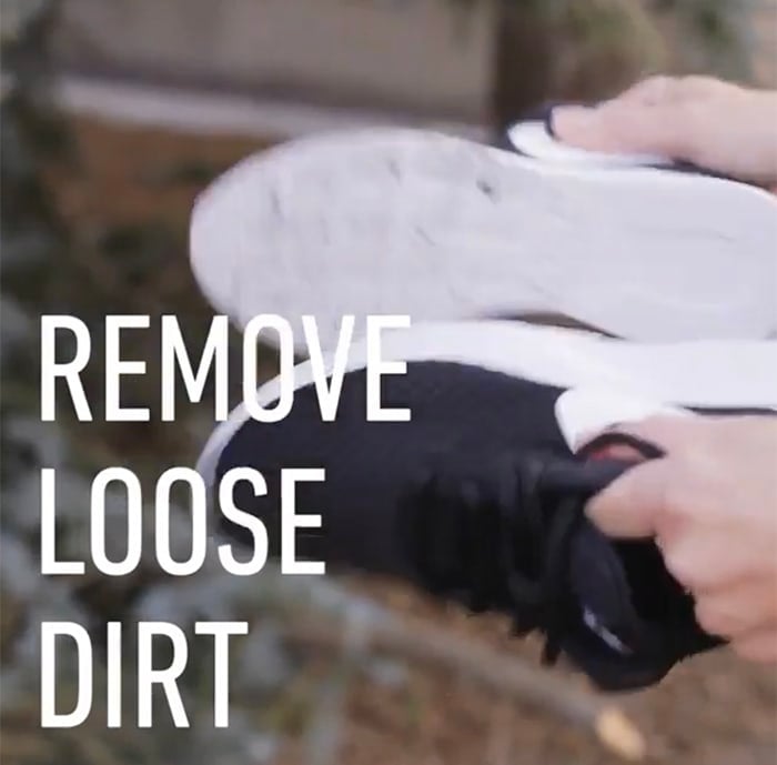 how to clean rubber soles
