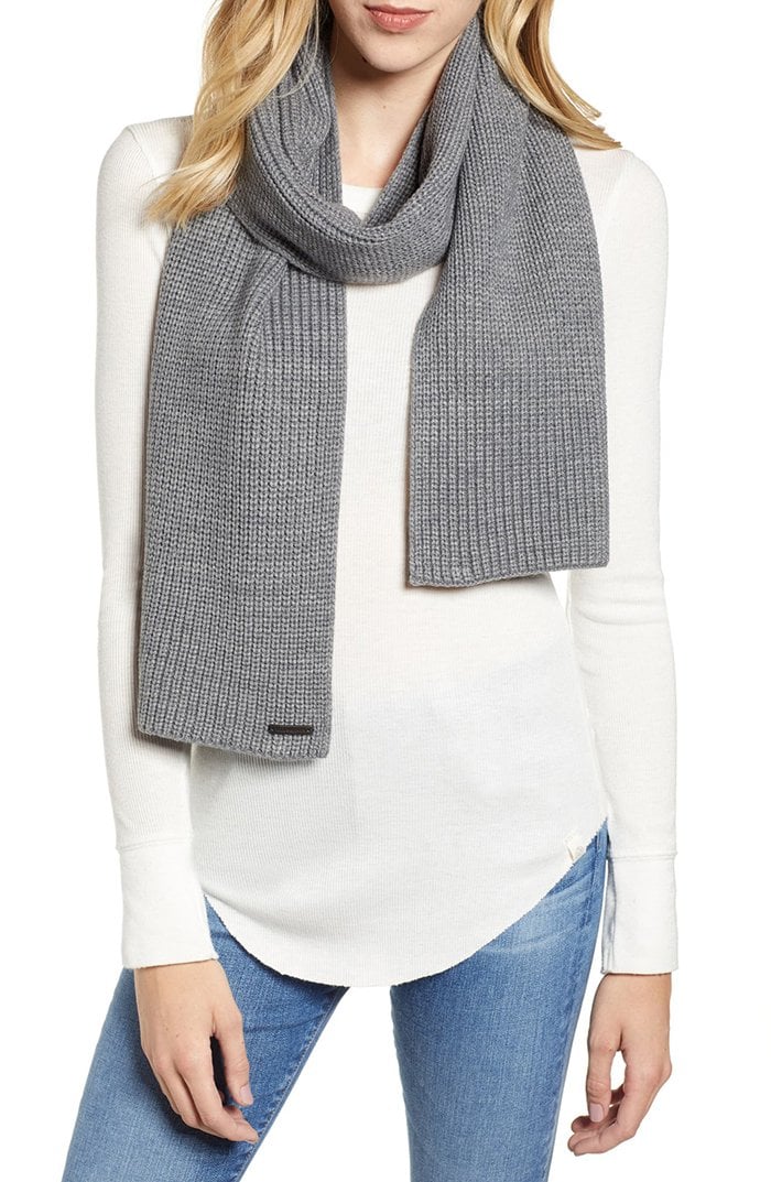 All Saints' cardigan scarf is a comfortable and stylish way to wear a cardigan