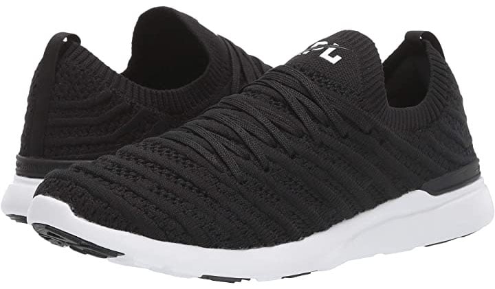 The APL TechLoom Wave can transform into a slip-on style shoe with removable laces and a seamless upper