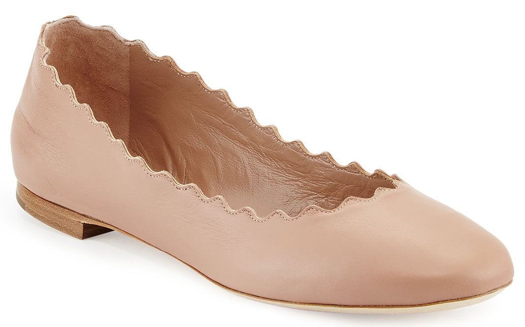 een klassiek paar Chloe Lauren ballet flats zijn perfect met leggings ongeacht het seizoen