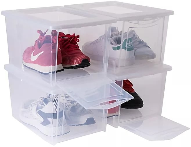 The Container Store's Drop-Front Shoe Box Review 2023