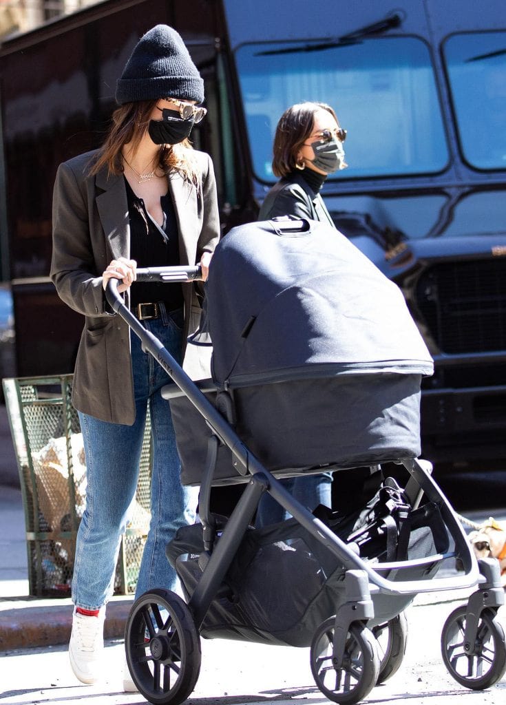 Emily Ratajkowski and Husband Sebastian Bear-McClard Take Newborn Son ...