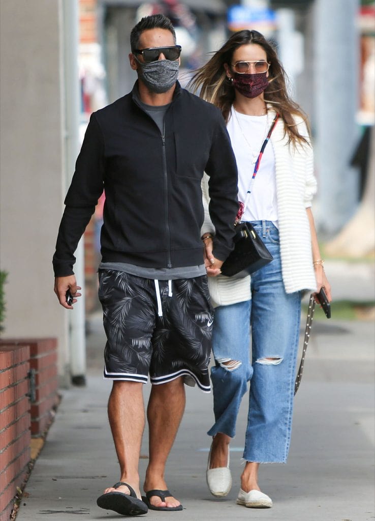 Alessandra Ambrosio Joins Richard Lee in Saint Laurent Espadrilles ...