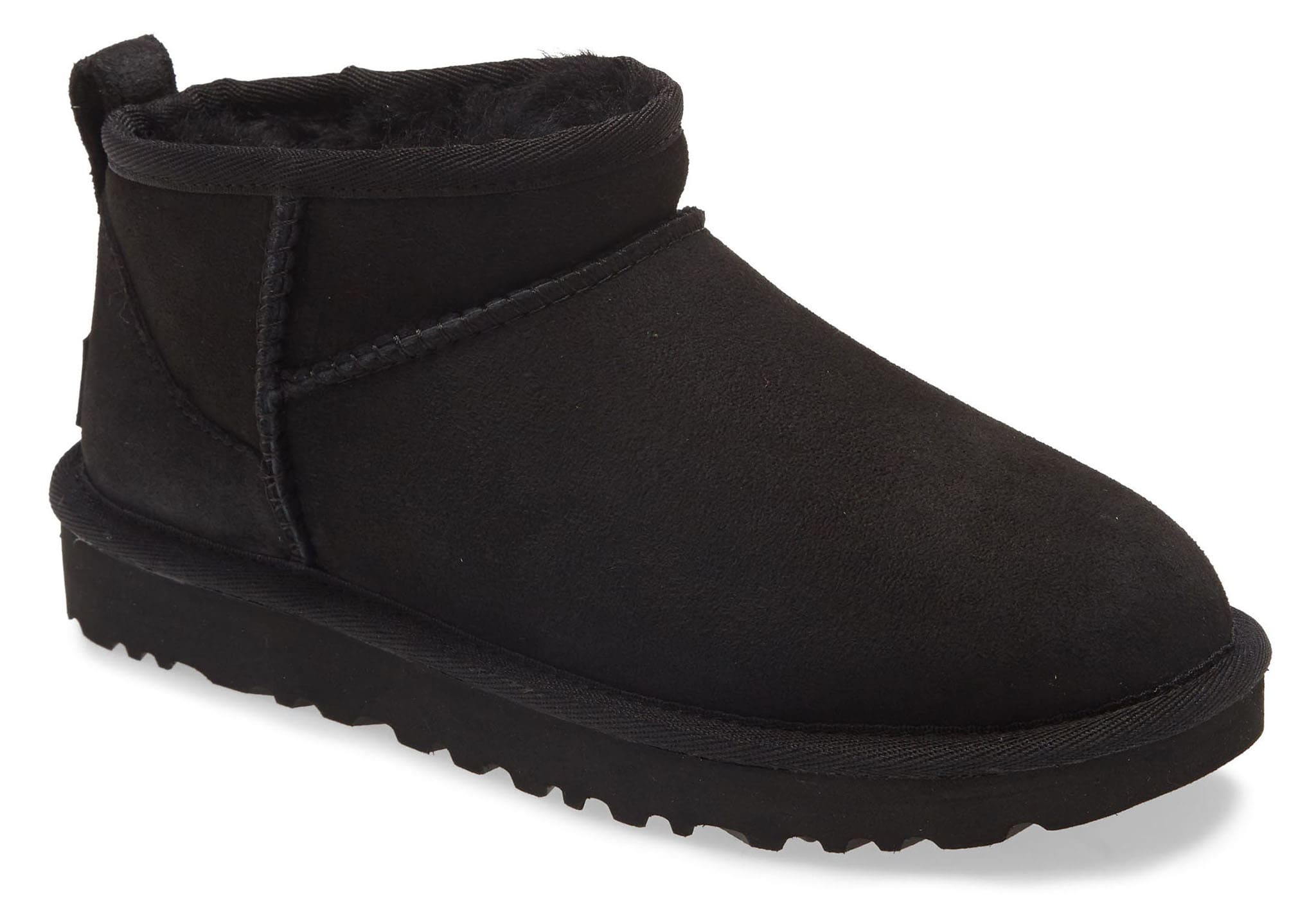 An ultra short shaft adds a twist to the classic UGG boot silhouette
