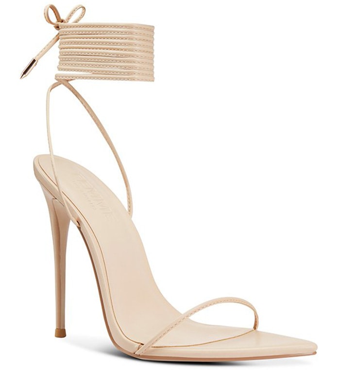 The Femme Luce Minimale has delicate straps that wrap around the ankle