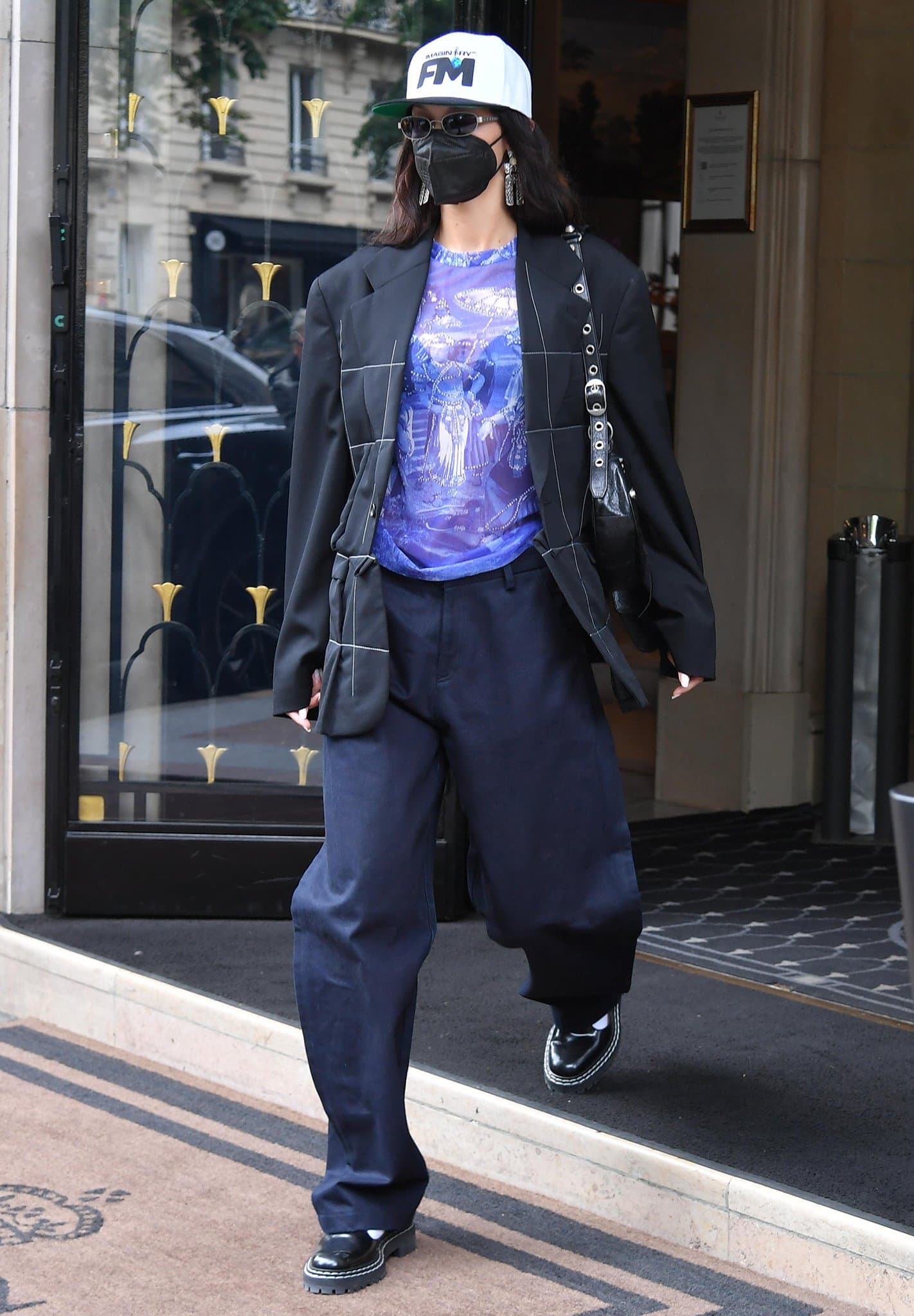 Bella Hadid's Street Style: Nikes & Virgil Abloh's Louis Vuitton Bag –  Footwear News