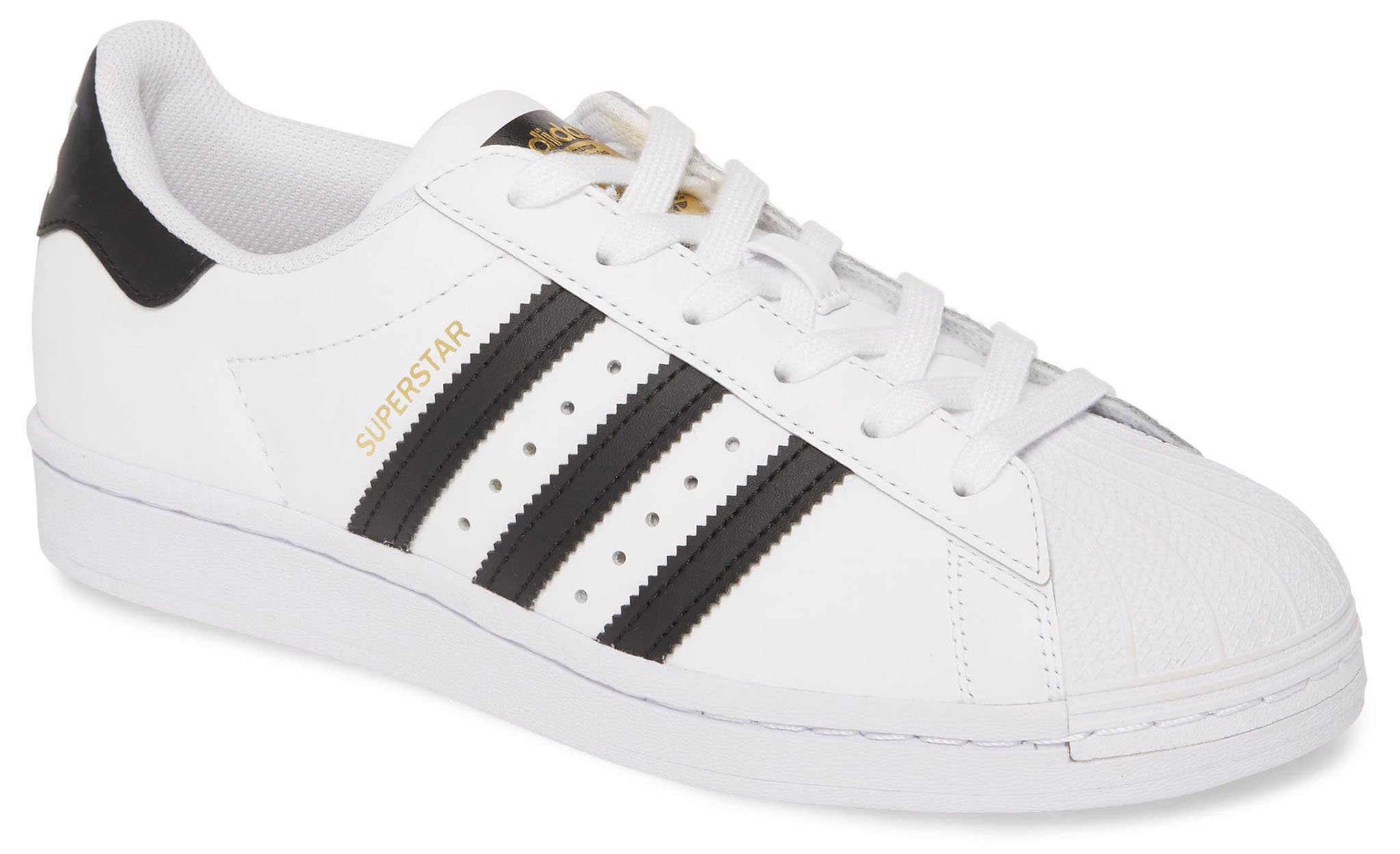 The Superstar is one of Adidas' most iconic silhouettes featuring serrated 3-stripes and a clamshell toe