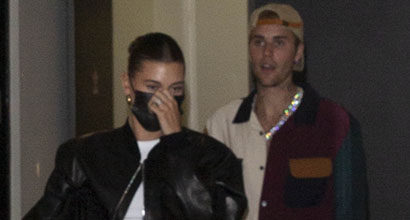 Hailey Bieber Enjoys Sushi Date With Husband Justin in Eytys Baggy ...