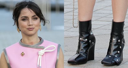 Ana de Armas Wears Sharp Boots to Louis Vuitton's Fall 2023 Show – Footwear  News