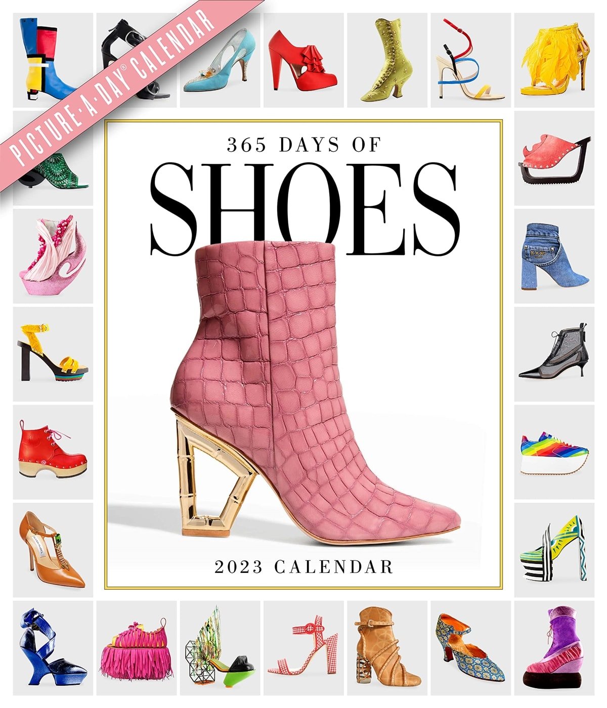 365 Days of Shoes features footwear ranging from the sexy to the prim, the flashy to the polished—kitten heels from Manolo Blahnik