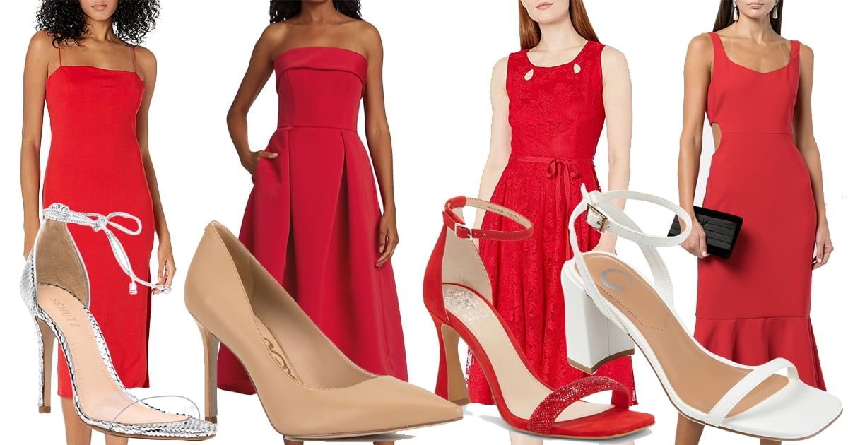 These are the Best Shoes to Wear with a Red Dress (Every Shade