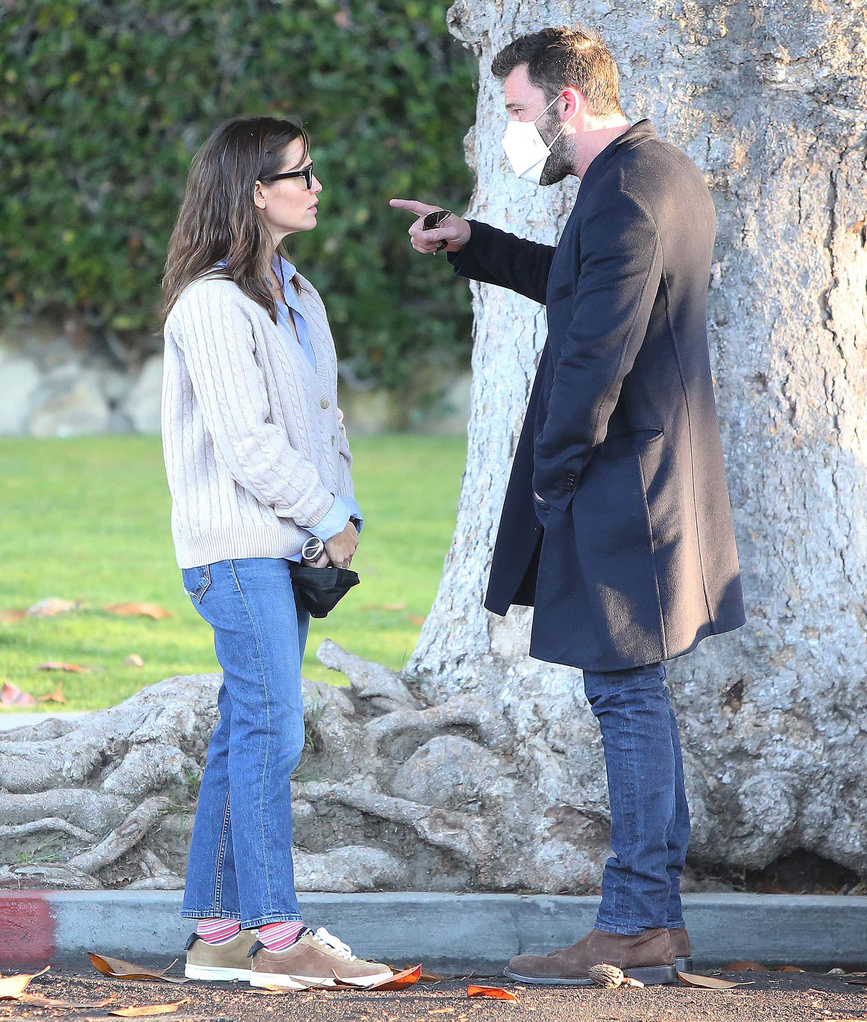 Ben Affleck appears venting to Jennifer Garner while out in Santa Monica on December 9, 2021