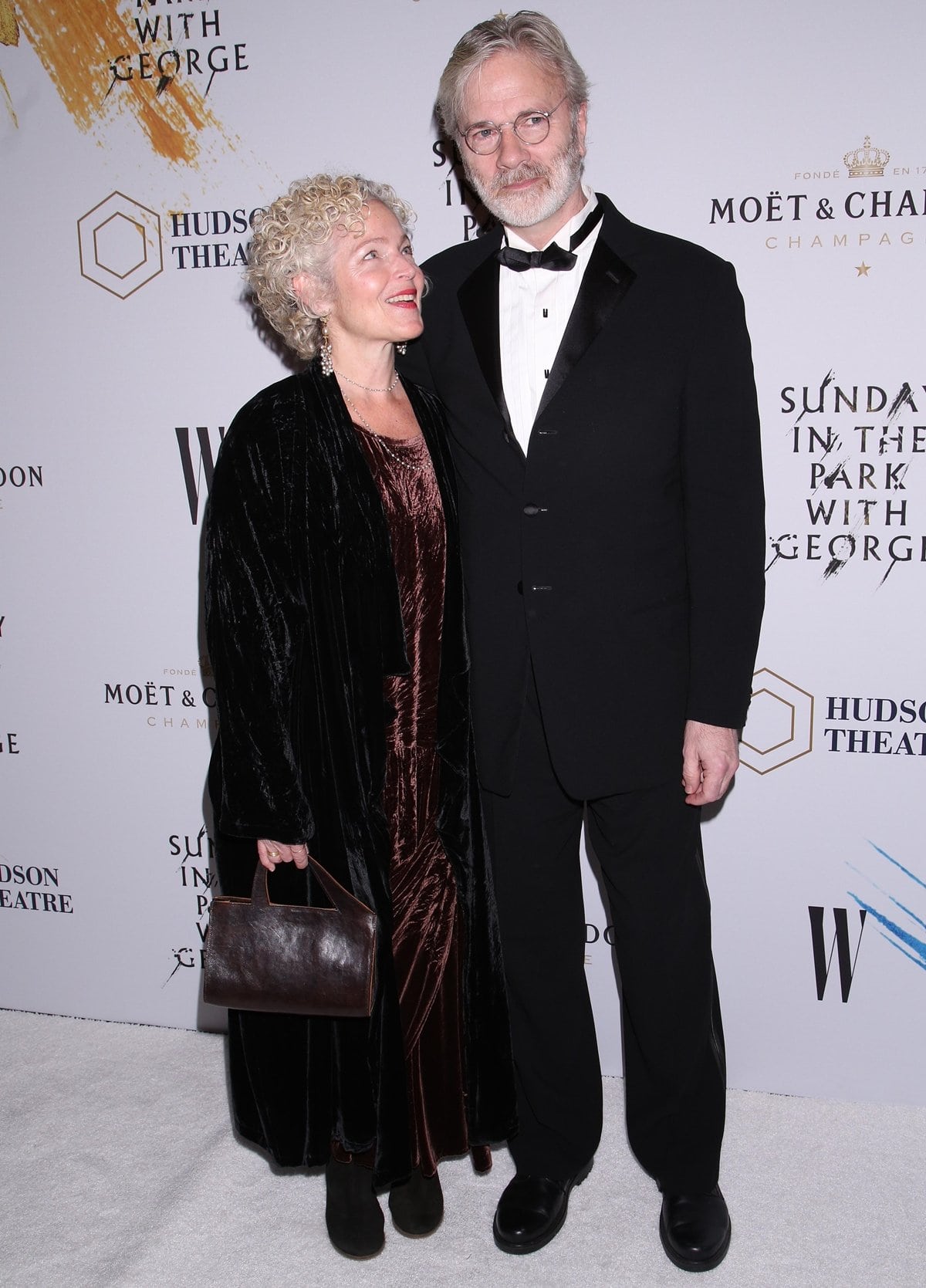 Steven Spielberg's ex-wife Amy Irving with her third husband Kenneth Bowser attend the opening night performance of 'Sunday in the Park with George'