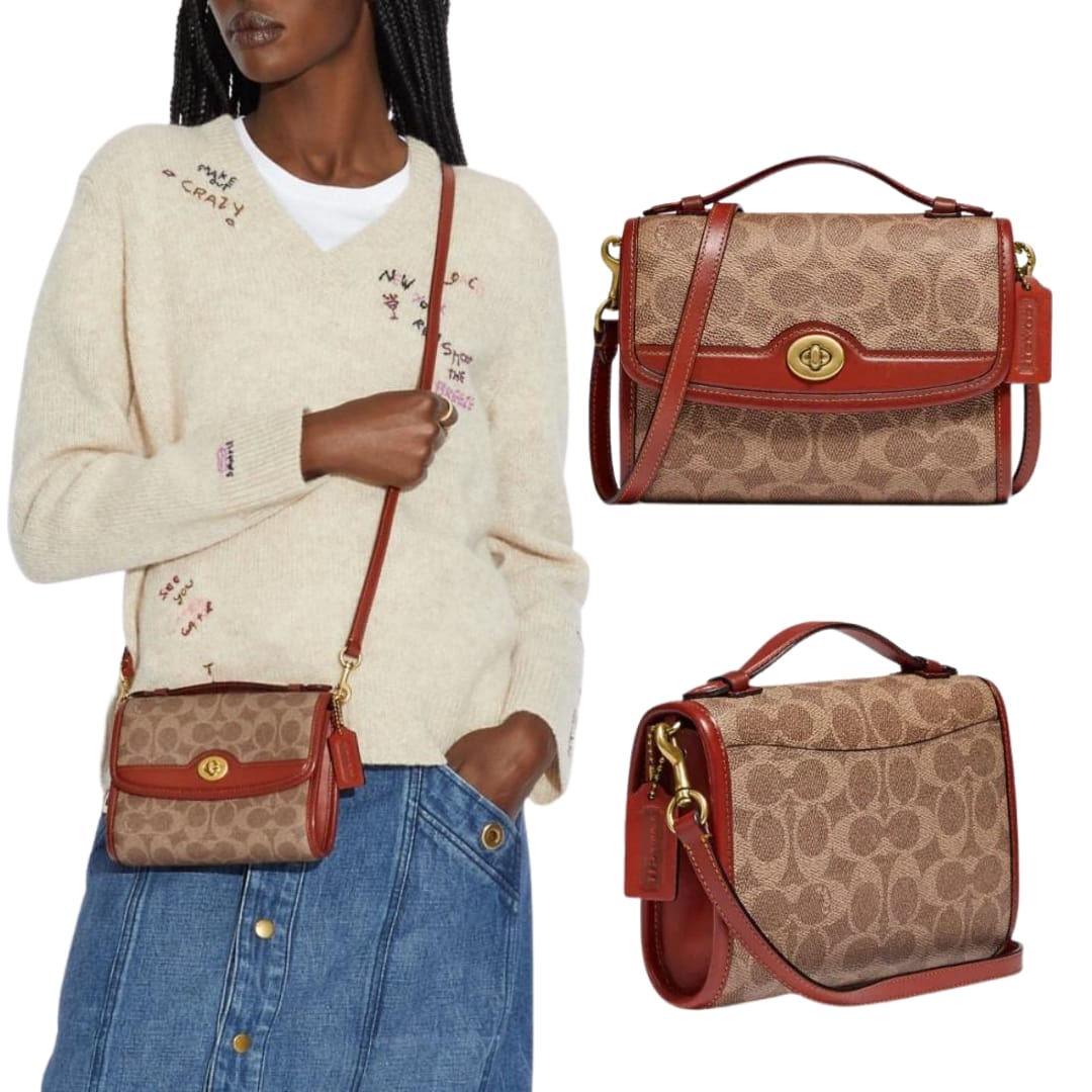 A Few Thoughts On The Coach Riley Top Handle Handbag! - Fashion For Lunch