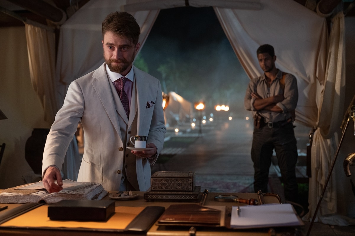 Daniel Radcliffe plays eccentric billionaire Abigail Fairfax in the 2022 American action-adventure comedy film The Lost City