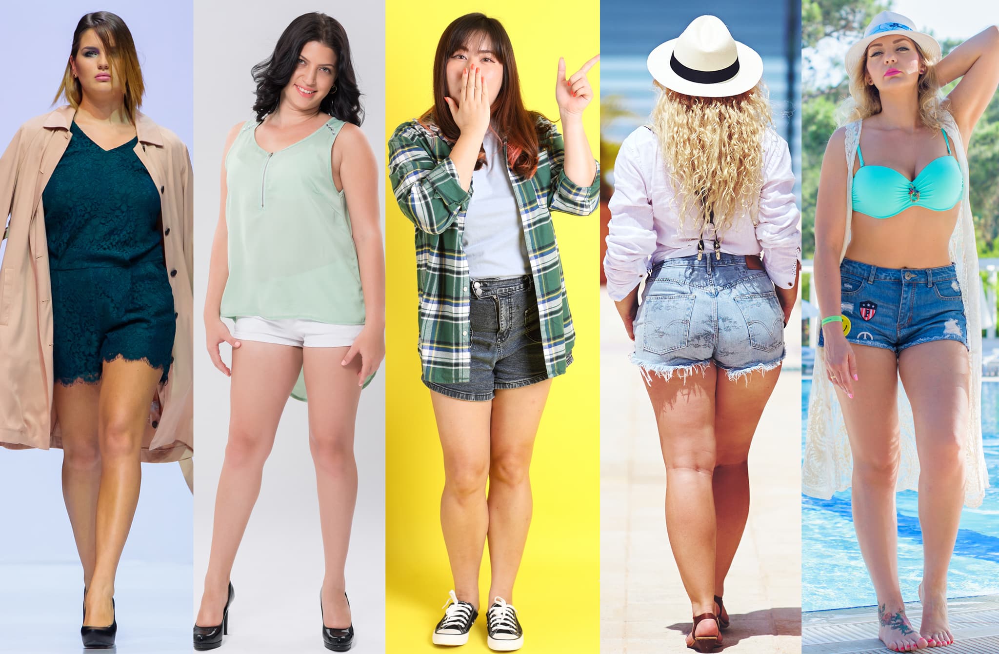 Plus Size Shorts Outfits For Beautiful Curvy Ladies -GlossyU