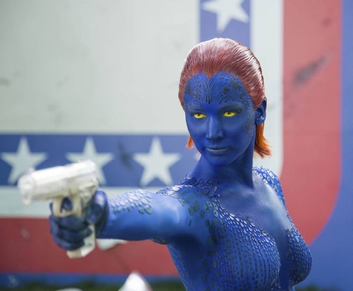 Jennifer Lawrence portrays a mutant with the shapeshifting ability in the 2014 American superhero film X-Men: Days of Future Past