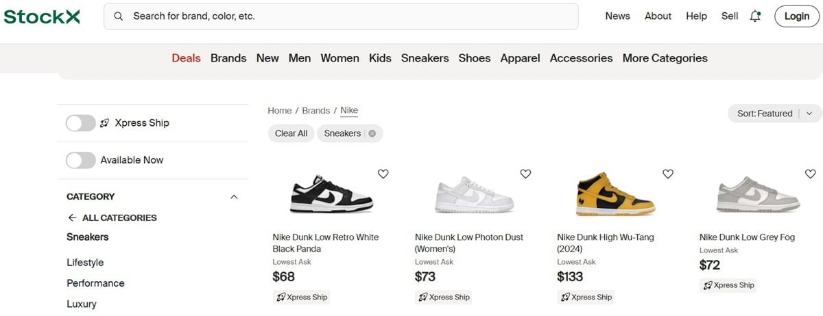 Nike has accused StockX of selling counterfeit products, challenging the platform's "100% Authentic" guarantee for sneakers like those featured here