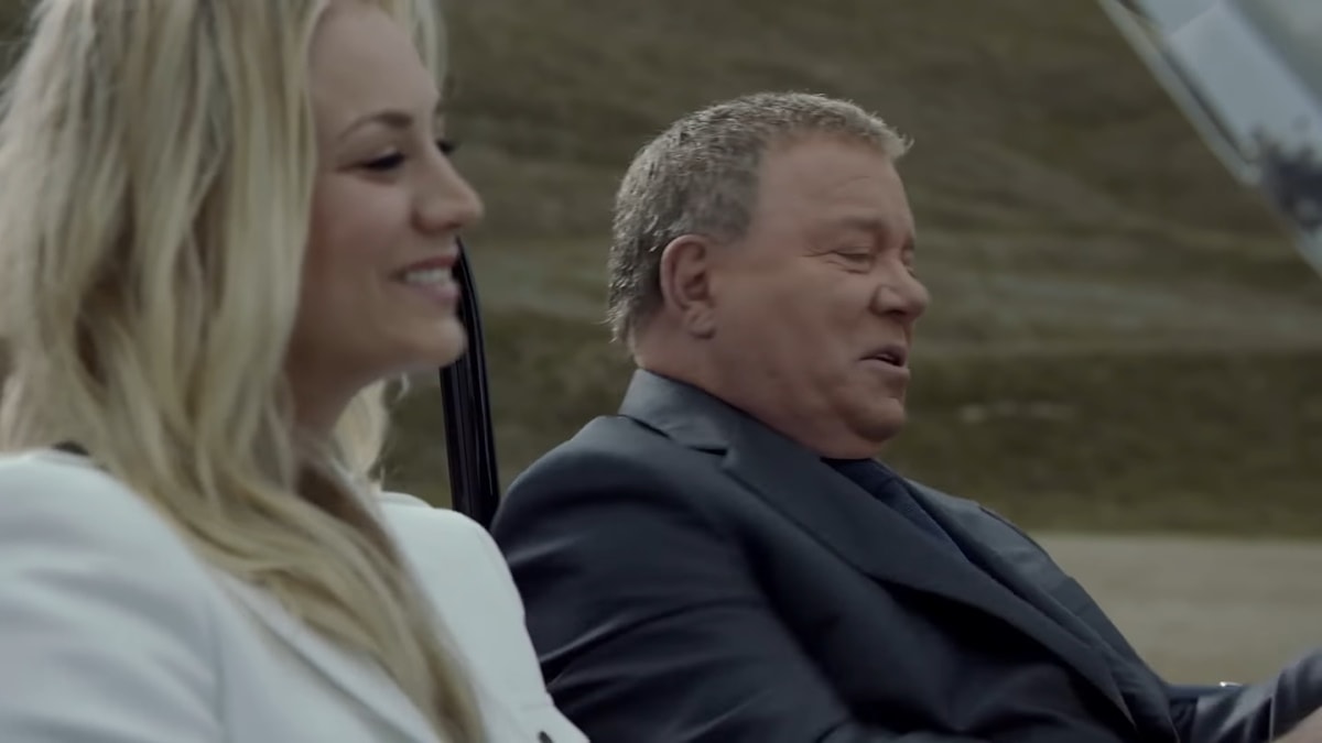 Big Bang Theory star Kaley Cuoco played William Shatner's secret daughter in the Priceline Negotiator ads, but they're not related in real life