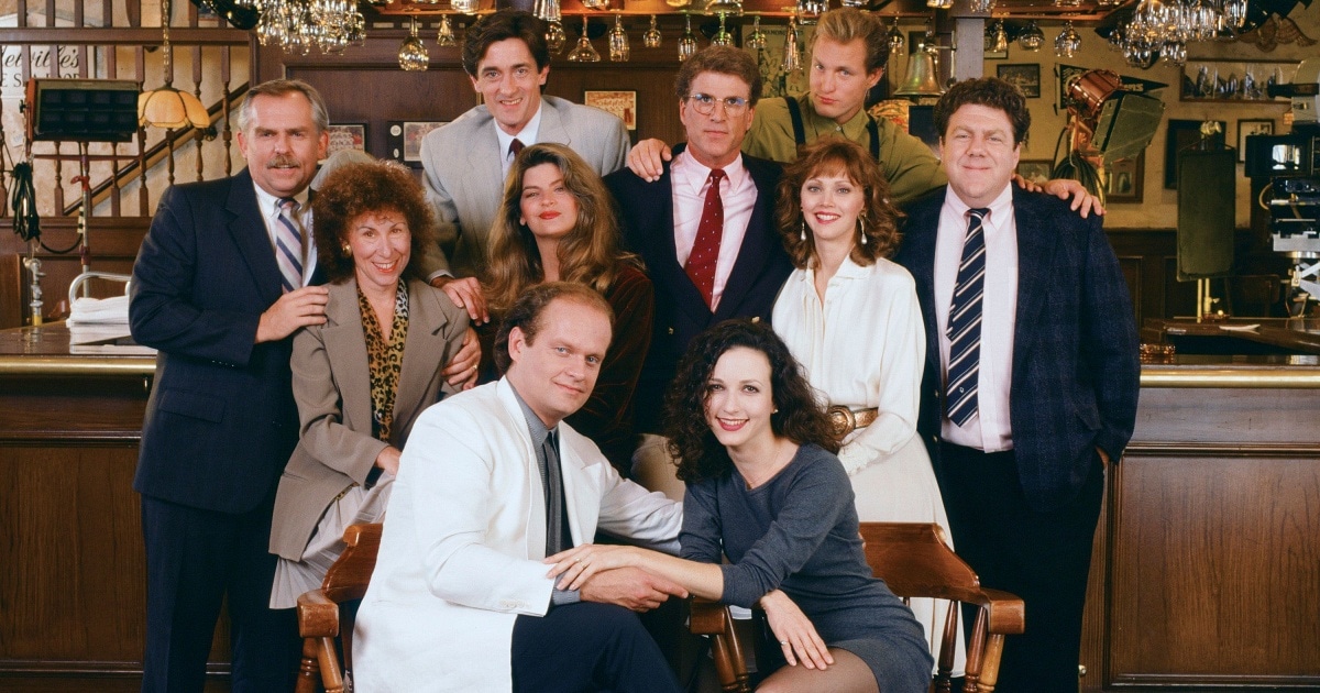 Kirstie Alley S Journey In Cheers Celebrating Her Legacy And The Cast   Cheers Cast Promo Shot Fb Image 