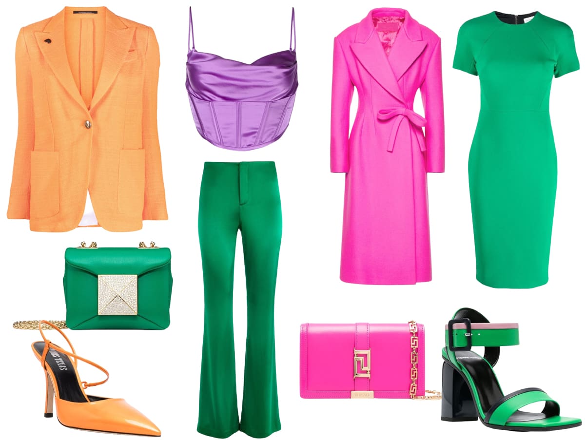 Repeat the colors throughout your outfit for a bolder and more intentional color-blocking look