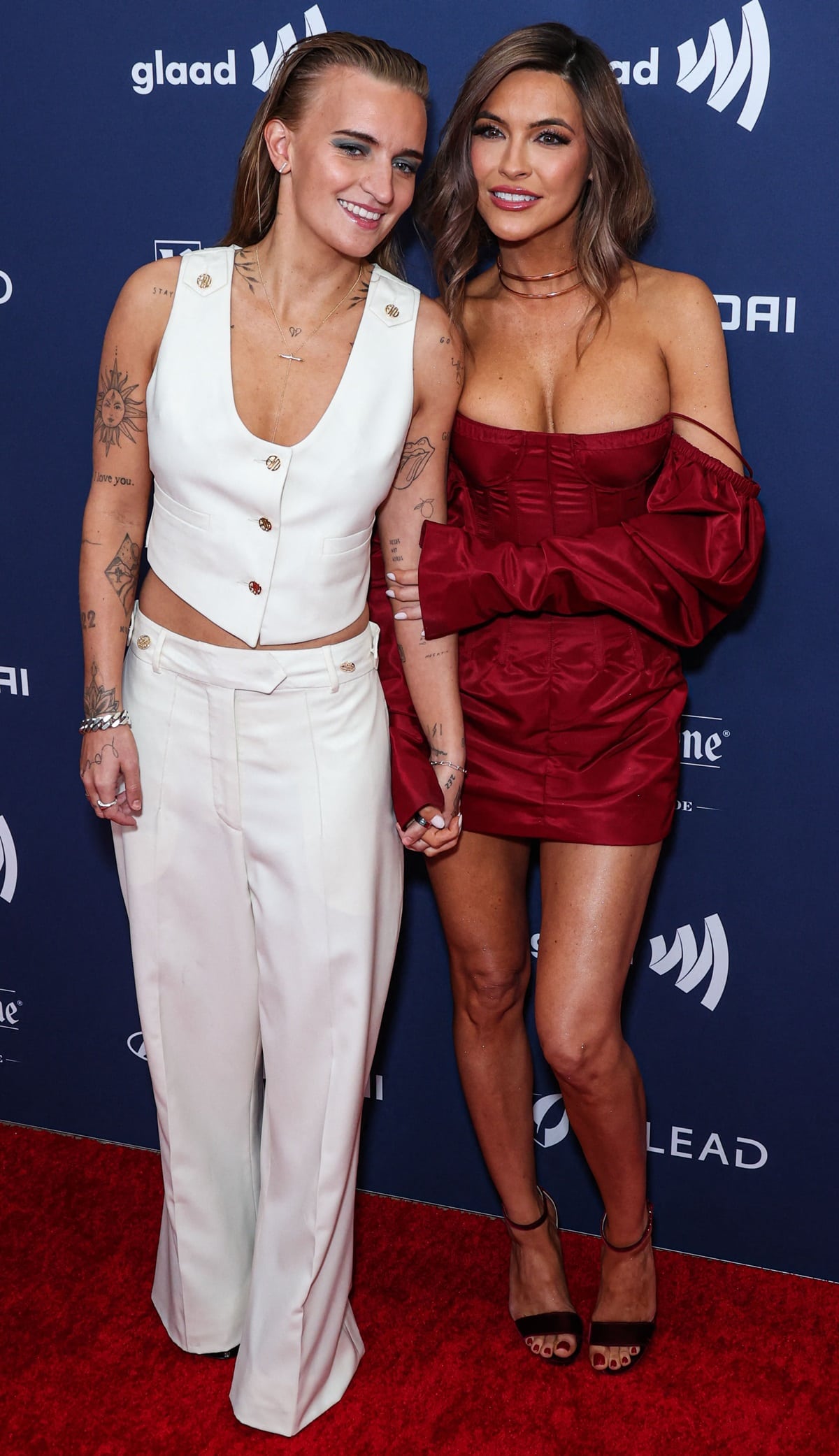 Chrishell Stause and G Flip turned heads on the red carpet with their stunning appearance at the 34th Annual GLAAD Media Awards