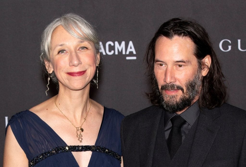 Keanu Reeves and Gray Haired Alexandra Grant Make Rare Public Display ...