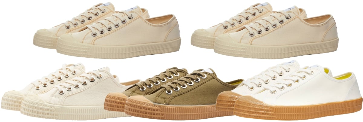 The Novesta Star Master features an understated, timeless design made of canvas with gum rubber soles