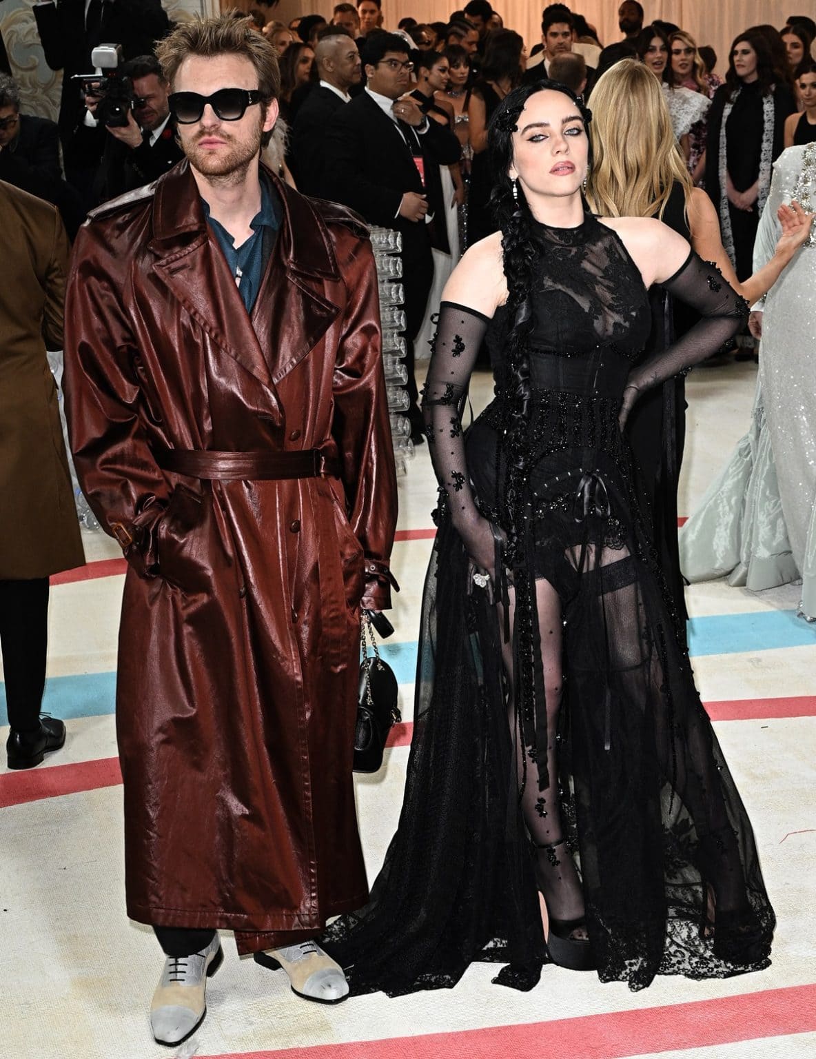 Billie Eilish Embraces Dark Elegance in Sheer Lace Simone Rocha Dress