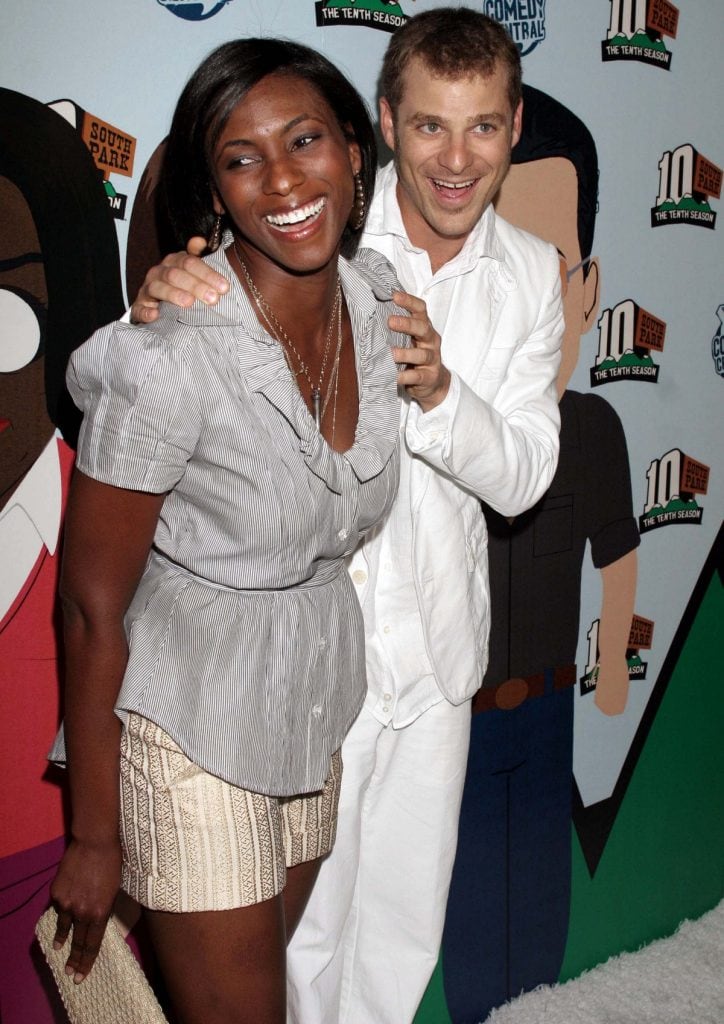 angela-howard-matt-stone-south-park-10th-season-celebration-724x1024.jpg