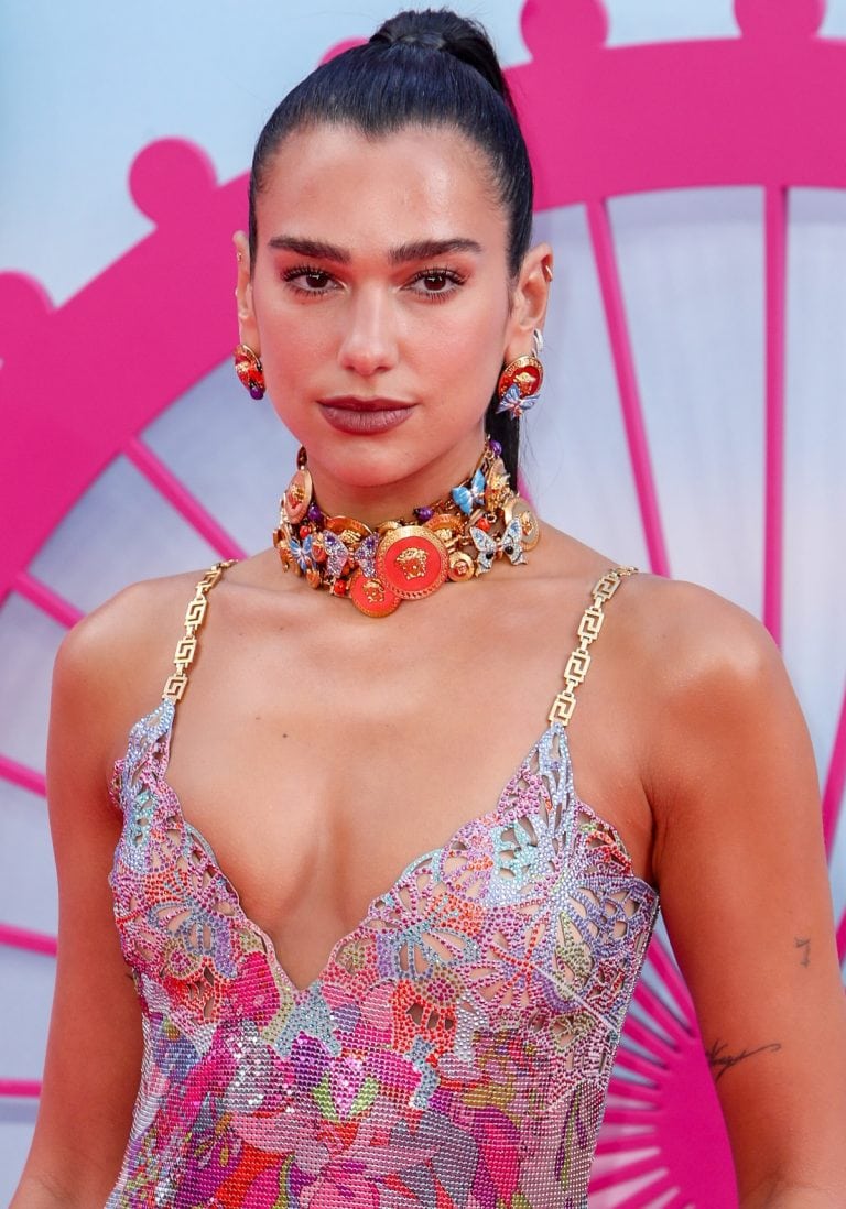 Dua Lipa Radiates Mermaid Vibes In Butterfly Embellished Versace Dress