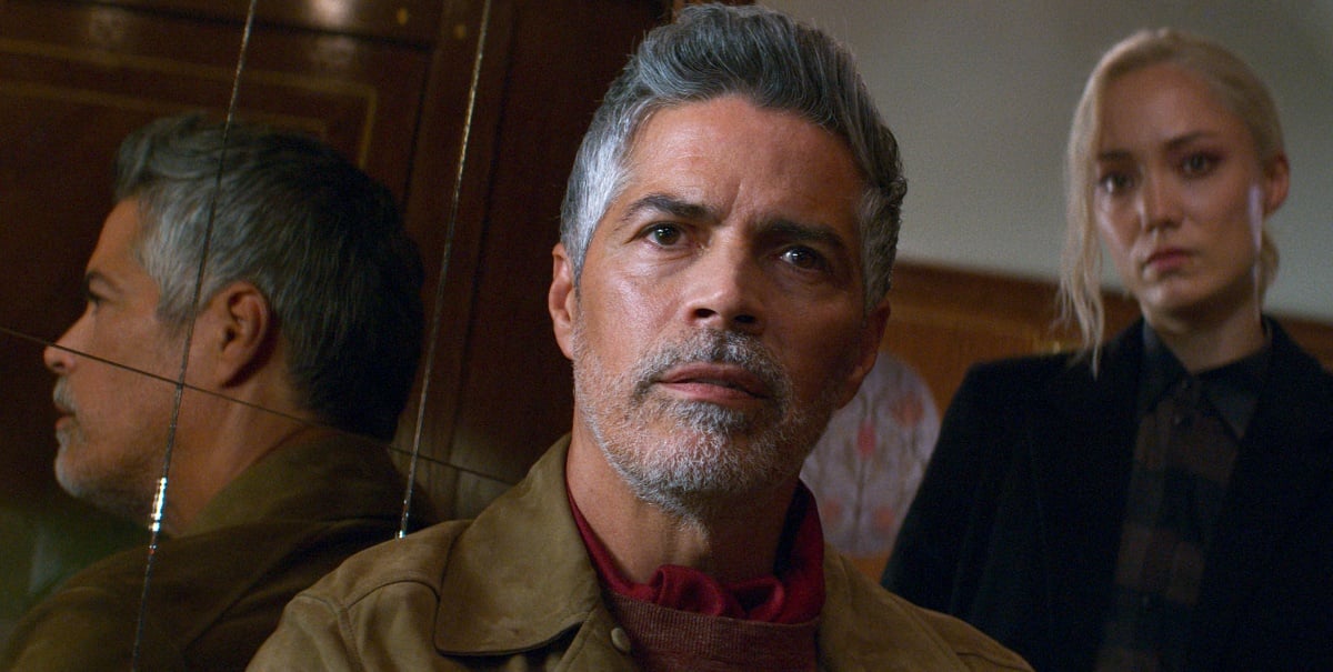 Esai Morales as Gabriel and Pom Klementieff as Paris in the 2023 spy action film Mission: Impossible – Dead Reckoning Part One