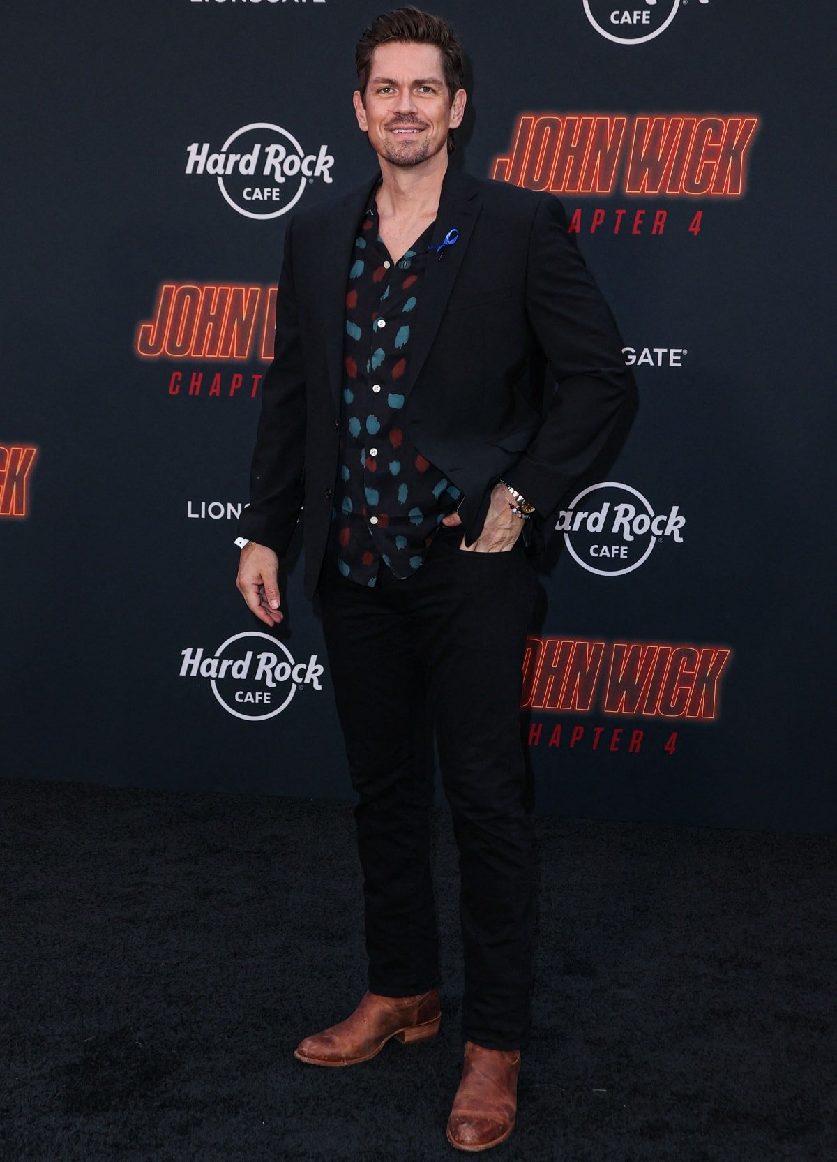 Steve Howey at the premiere of John Wick: Chapter 4