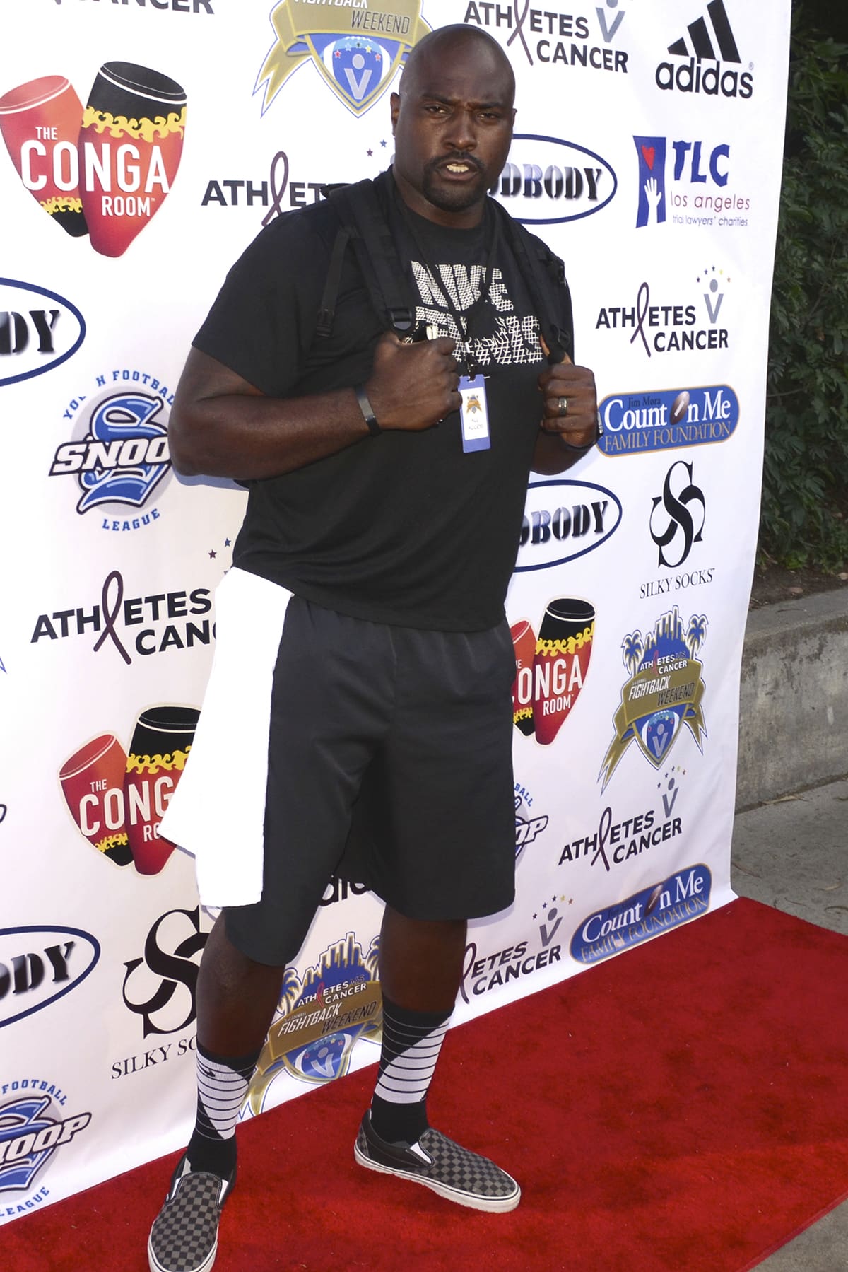 Marcellus Wiley at the 2015 USA - Athletes Vs. Cancer Celebrity Flag Football Game at UCLA's Drake Track Stadium