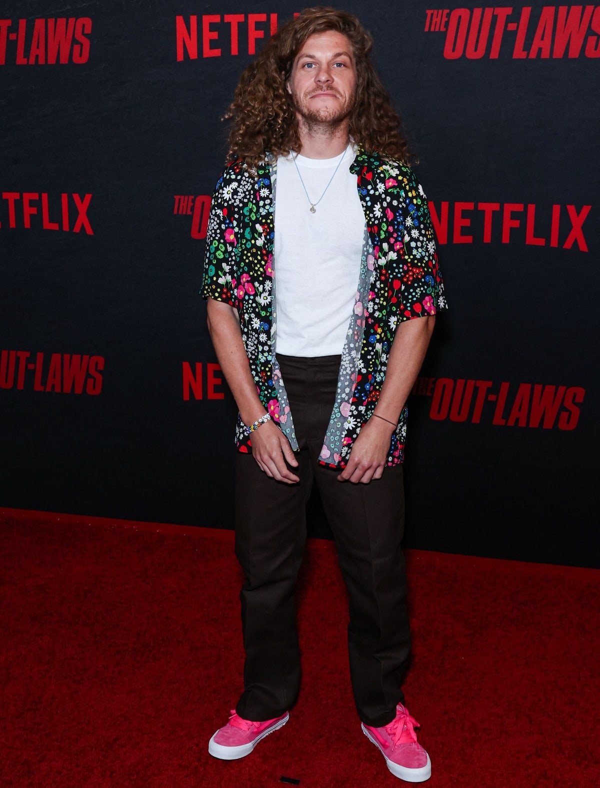 Blake Anderson making an appearance at the Los Angeles premiere of The Out-Laws