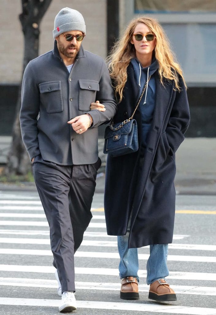 Blake Lively Bundles Up In Ugg X Opening Ceremony Clogs For Casual Stroll With Ryan Reynolds 