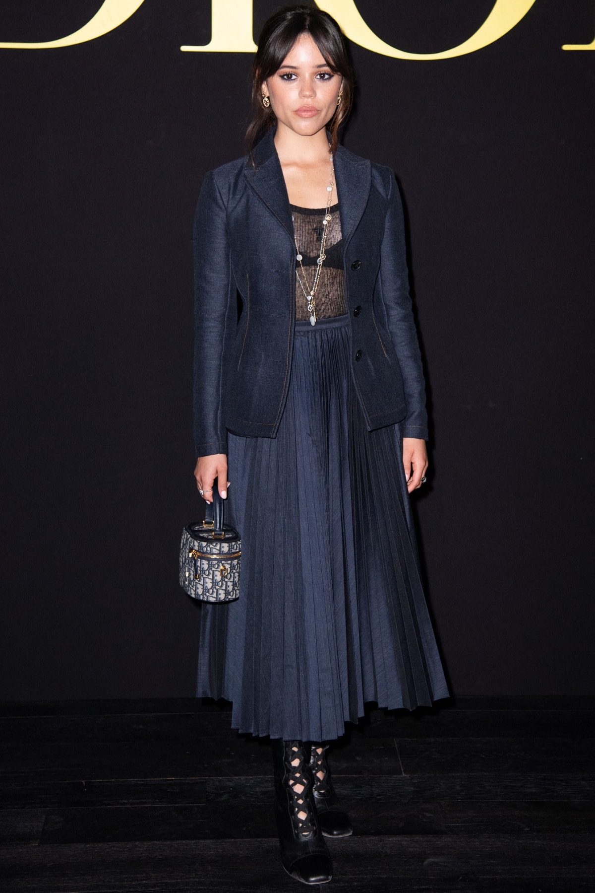 Jenna Ortega attending the Dior Spring/Summer 2024 photocall during Paris Fashion Week