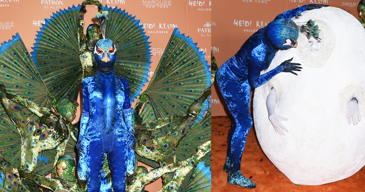 Heidi Klum Transforms Into Peacock Queen With Husband Tom Kaulitz as