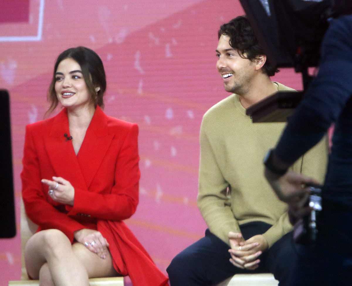 Lucy Hale and Nat Wolff visit the Today Show to talk about their new movie Which Brings Me To You on January 16, 2024