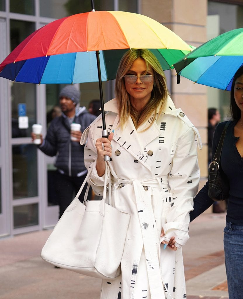 Heidi Klum Embraces Spring's Vibrant Hues in Orange Mini Dress and ...