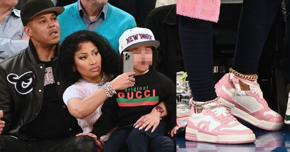 A Family Affair: Nicki Minaj Celebrates Easter Courtside in Pink Chanel