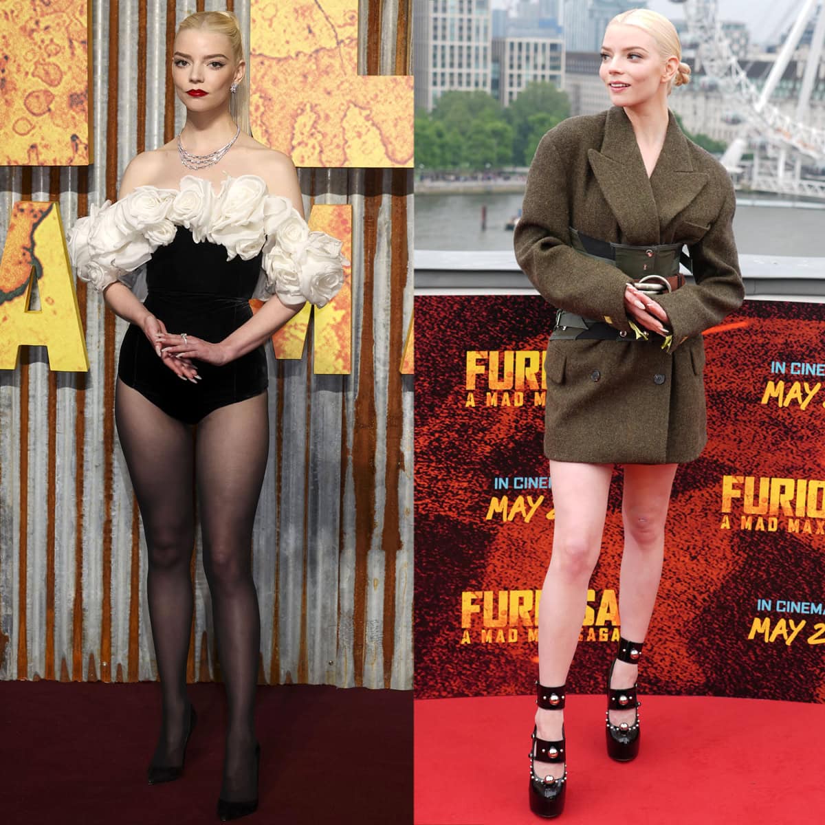 Anya Taylor-Joy puts on a leggy display at the Furiosa: A Mad Max Saga London premiere and photocall