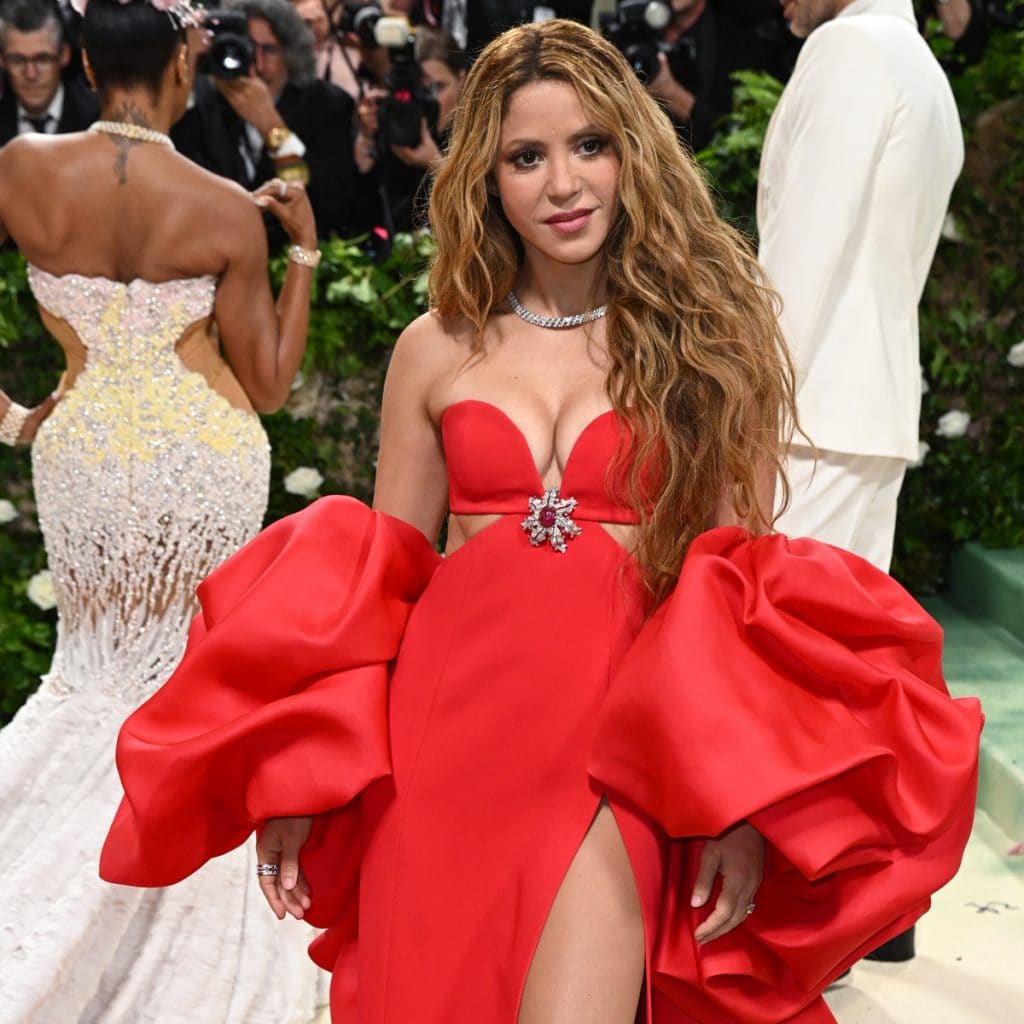 Shakira Ignites the 2024 Met Gala Red Carpet With Stunning Carolina ...