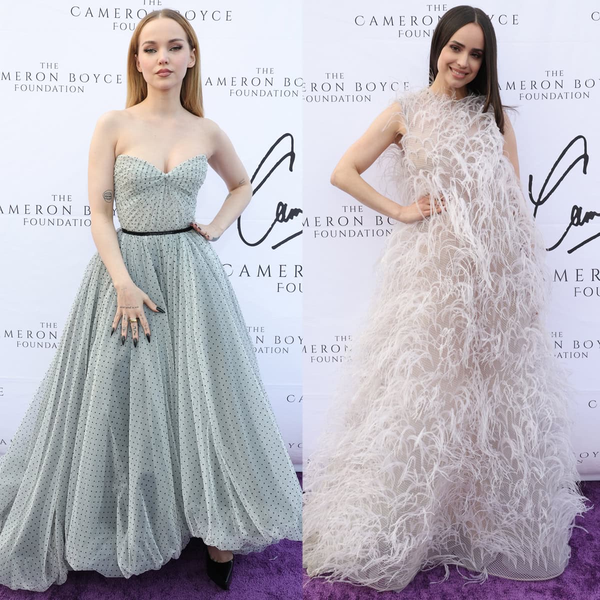 Dove Cameron and Sofia Carson attend the Cameron Boyce Foundation's 3rd Annual Cam For A Cause Gala at The Beehive in Los Angeles