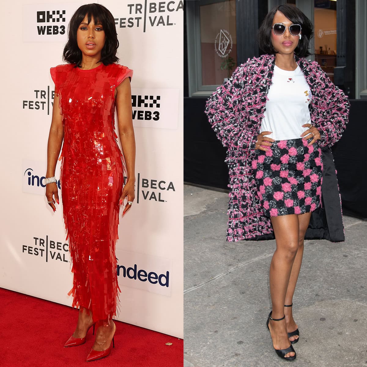 Kerry Washington showcases her fresh and youthful style at the 2024 Tribeca Film Festival