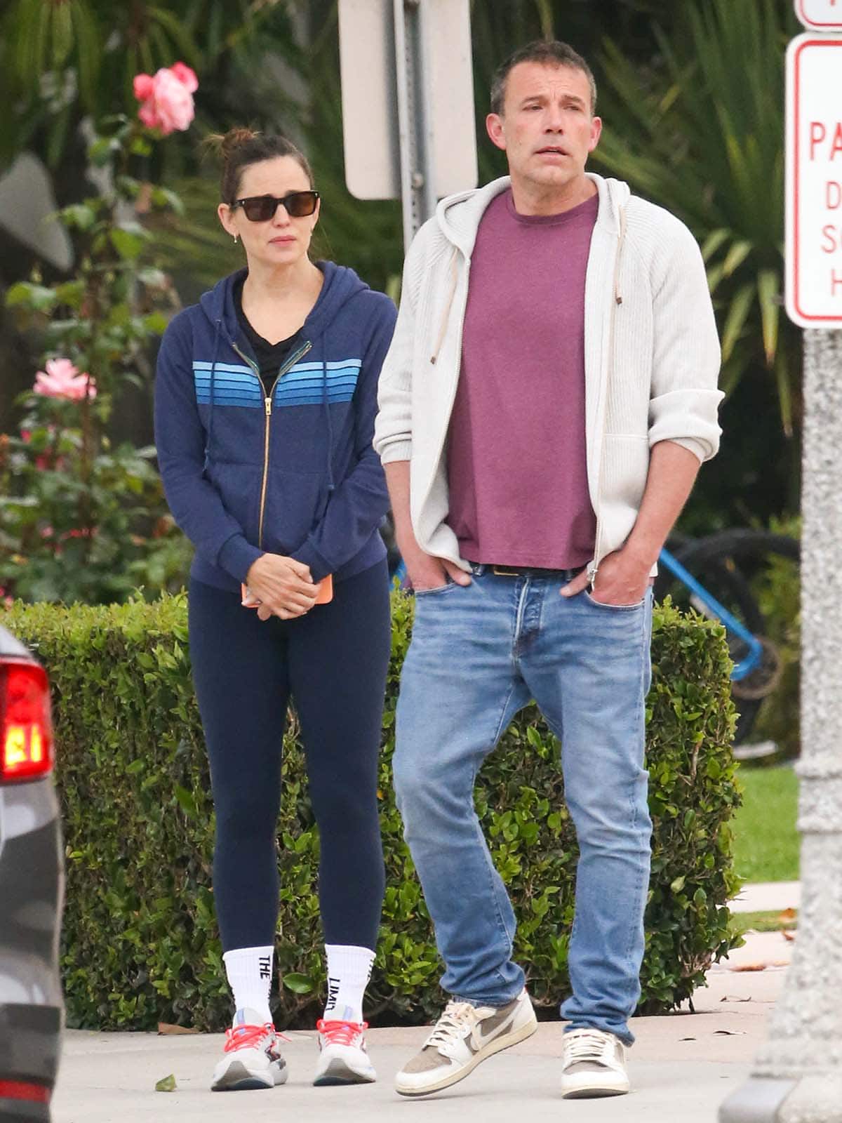 Jennifer Garner and ex-husband Ben Affleck reunite on their son Samuel's last day of school in Los Angeles, California on June 11, 2024