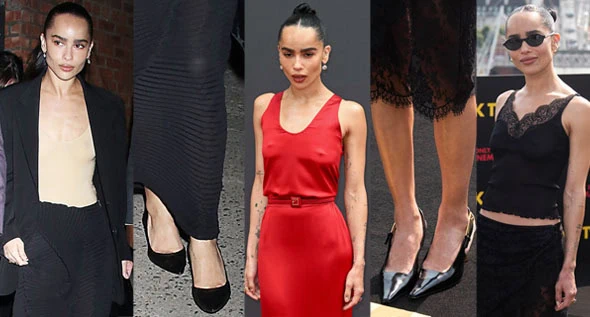 Zoe Kravitz Promotes Directorial Debut Blink Twice Starring Fiance Channing Tatum in Saint Laurent Slingback Pumps