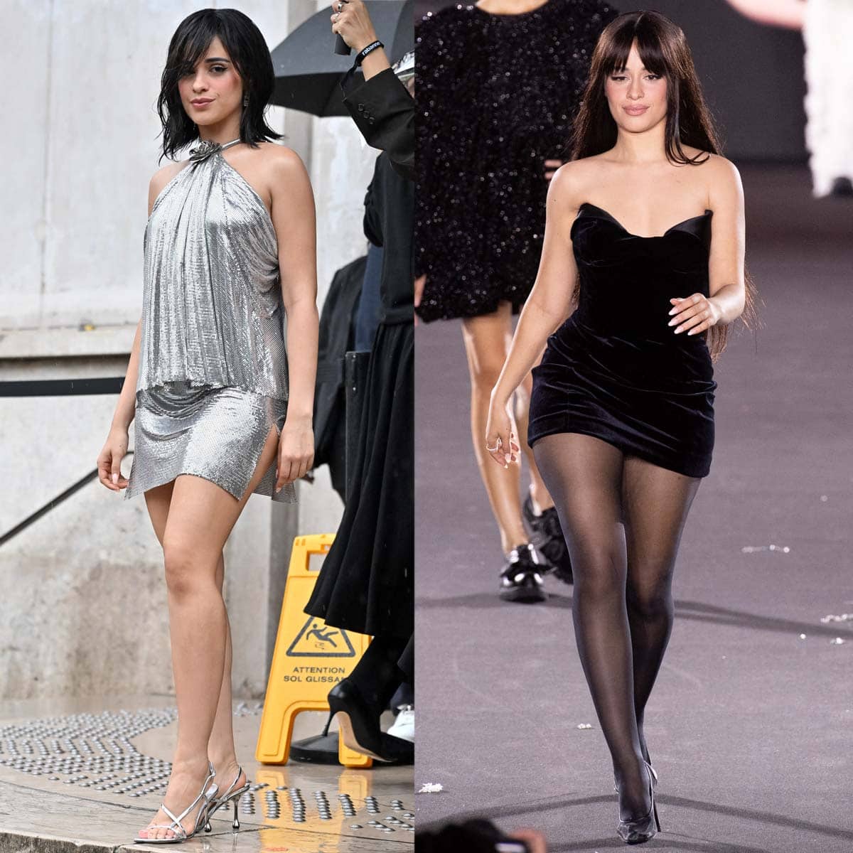 Camila Cabello parades her shapely legs in tiny ensembles during Paris Fashion Week Spring/Summer 2025